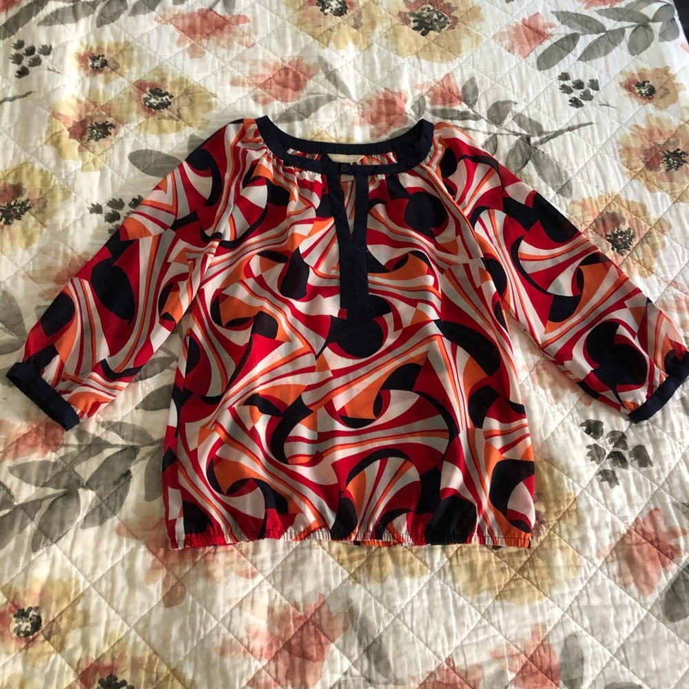Banana Republic Long Sleeved Tunic Style Blouse